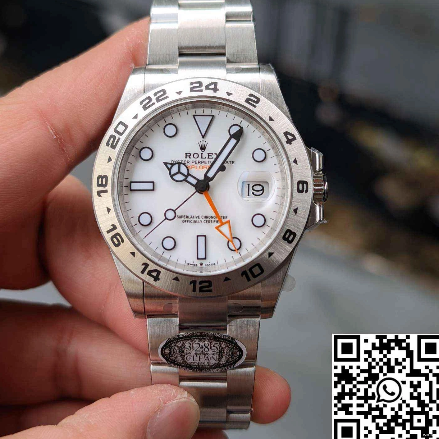 Steel Explorer M226570-0001 Factory Clean Dial White Stainless Rolex 0728